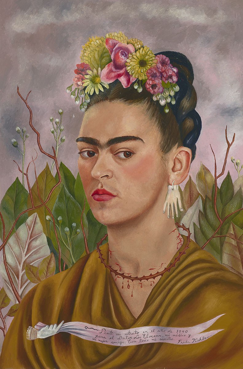 Frida Kahlo, Autorretrato dedicado al Dr. Eloesser (Self-Portrait Dedicated to Dr. Eloesser), 1940