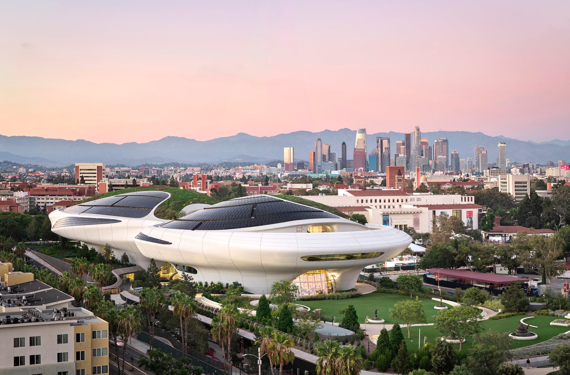 Documented work or project for The Lucas Museum Turns an Asphalt Lot Into a Civic Landscape