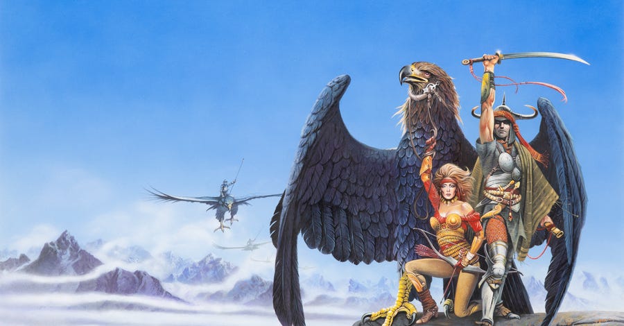 Eagle Riders 2 Eagle Rider, cover for The War of Powers - Lucas Museum of Narrative Art