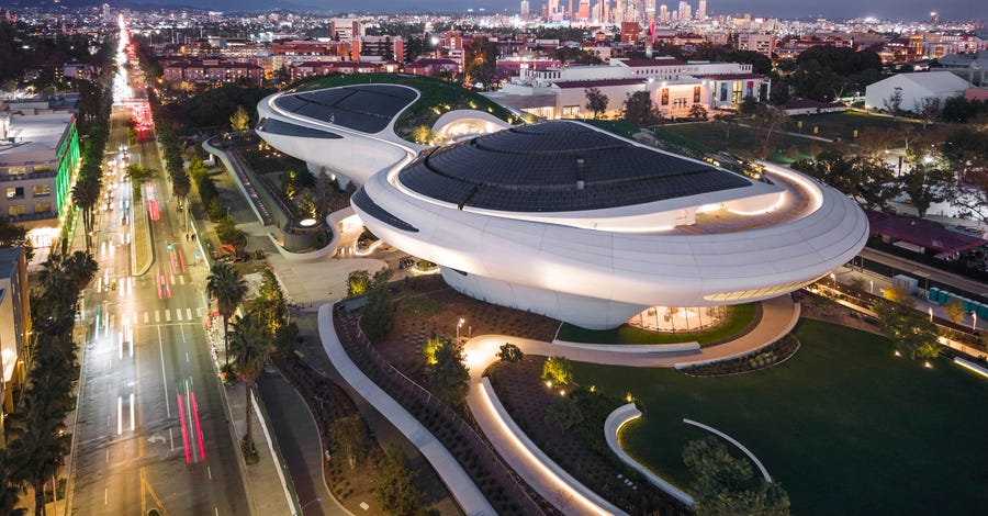 Lucas Museum sets September 22 opening and releases completed-building materials
