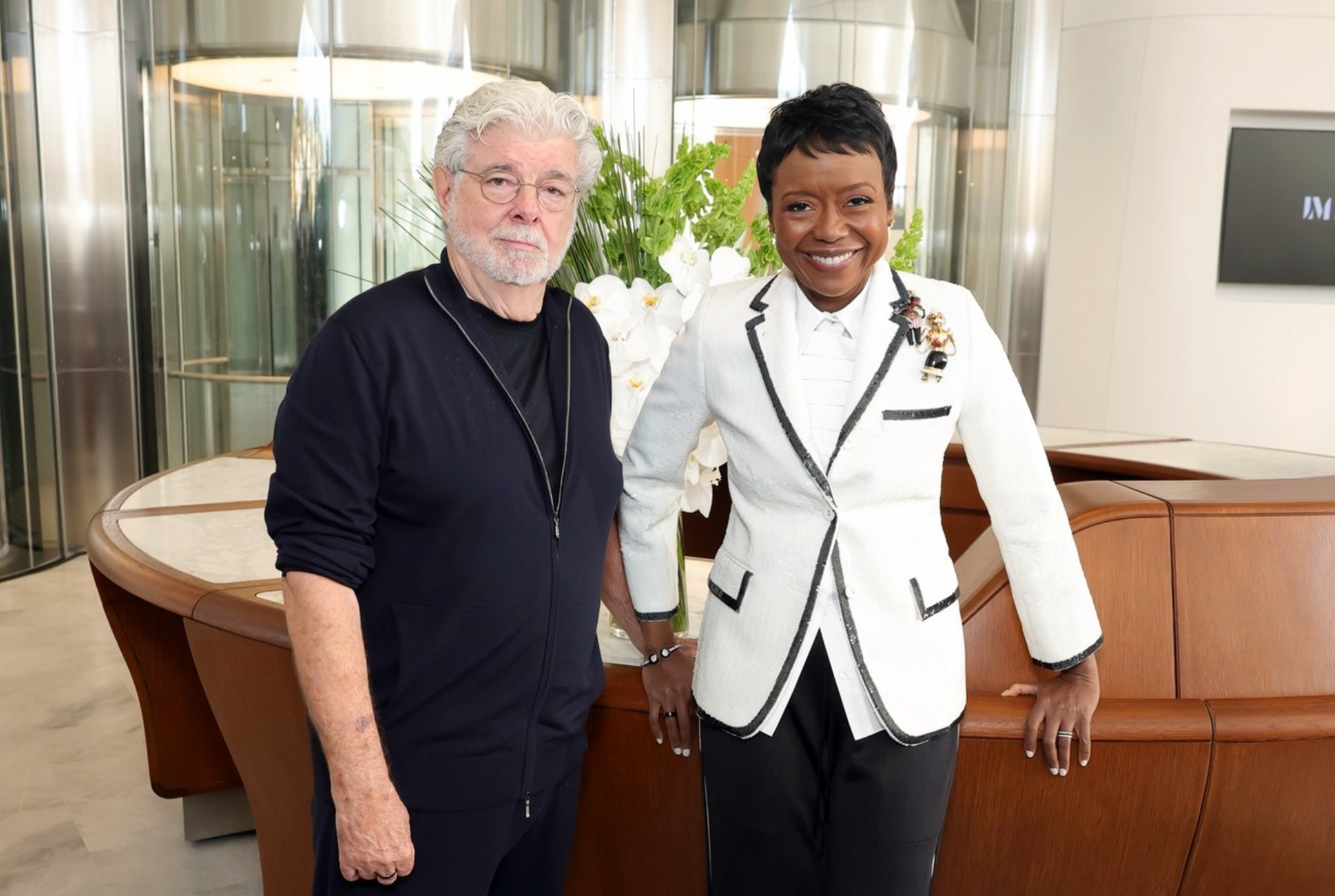 Co Founders Mellody Hobson and George Lucas, photo by Stefanie Keenan:Getty Images.